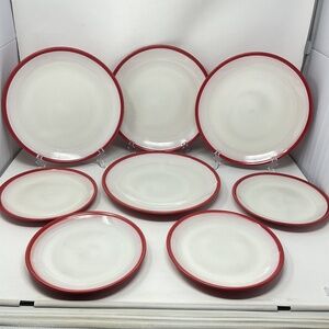 8 Denby Intro Red Plates